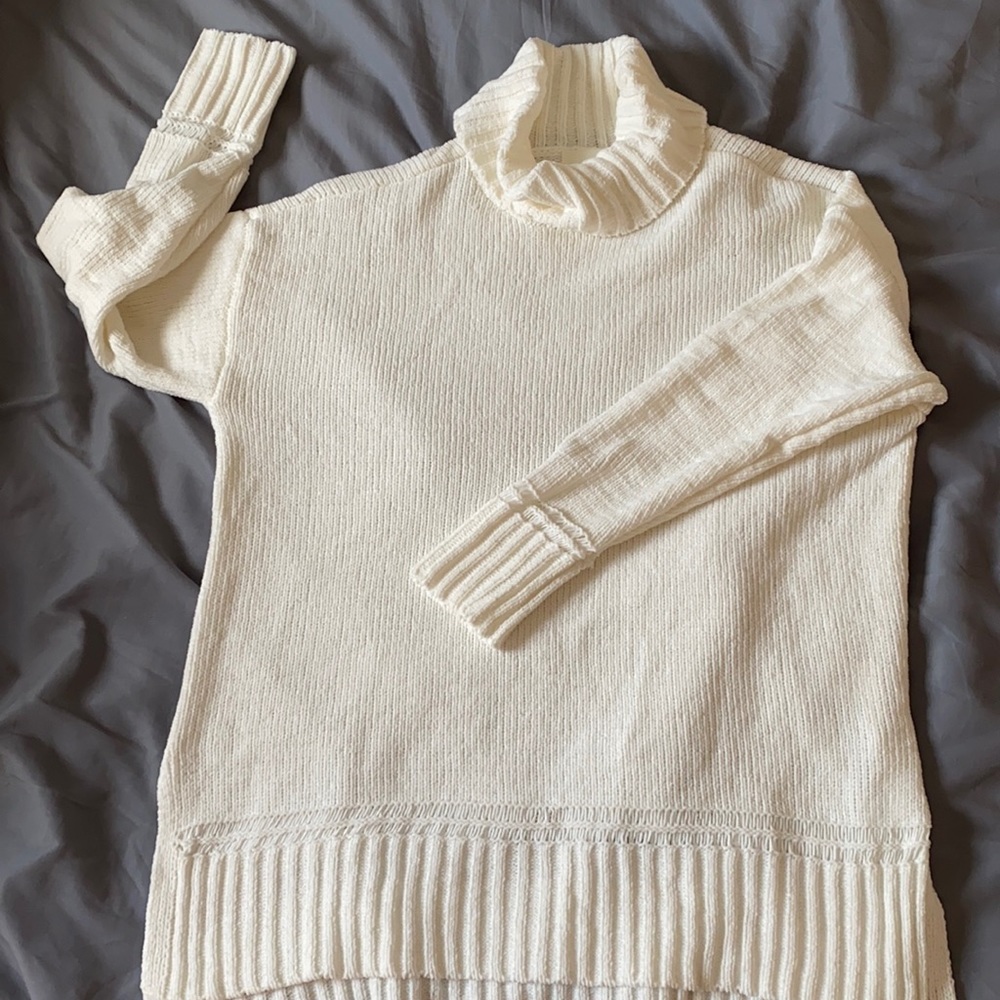 White Turtleneck Sweater